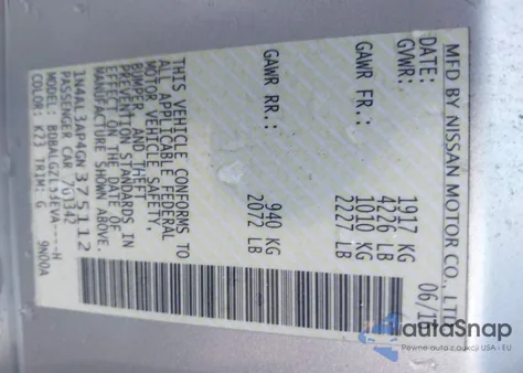 2016 Nissan Altima 2.5 S z USA, uszkodzony, nr VIN 1N4AL3AP4GN375112